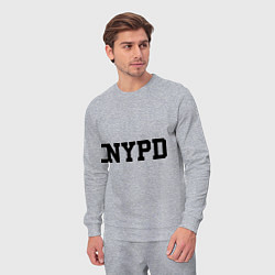 Костюм хлопковый мужской NYPD, цвет: меланж — фото 2