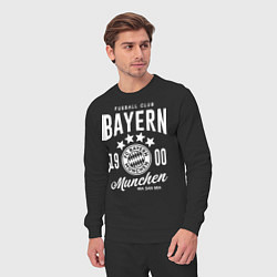 Костюм хлопковый мужской Bayern Munchen 1900, цвет: черный — фото 2