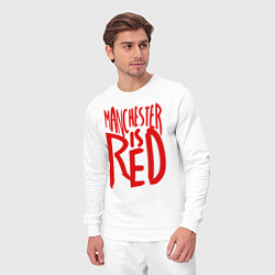 Костюм хлопковый мужской Manchester is Red, цвет: белый — фото 2