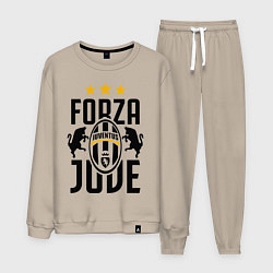 Костюм хлопковый мужской Forza Juve, цвет: миндальный