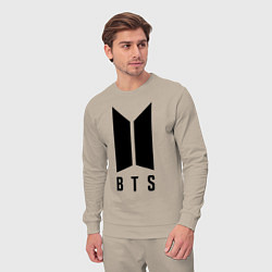 Костюм хлопковый мужской BTS RAP MONSTER, цвет: миндальный — фото 2