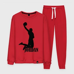 Костюм хлопковый мужской Jordan Basketball, цвет: красный