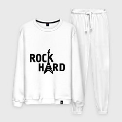 Костюм хлопковый мужской Rock hard, цвет: белый