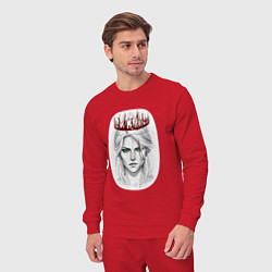 Костюм хлопковый мужской Цирилла, цвет: красный — фото 2