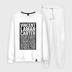 Костюм хлопковый мужской Vince Carter, цвет: белый