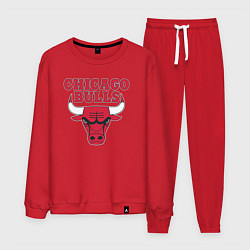 Костюм хлопковый мужской CHICAGO BULLS, цвет: красный