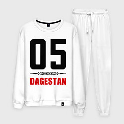 Костюм хлопковый мужской 05 Dagestan, цвет: белый