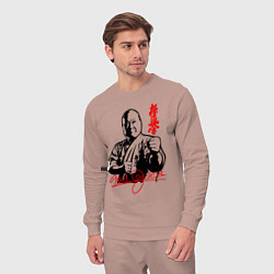 Костюм хлопковый мужской Масутацу Ояма, цвет: пыльно-розовый — фото 2