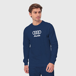 Костюм хлопковый мужской Audi Ауди, цвет: тёмно-синий — фото 2