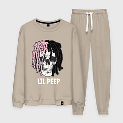 Костюм хлопковый мужской Lil Peep, цвет: миндальный