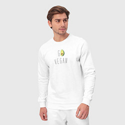 Костюм хлопковый мужской Go vegan 3, цвет: белый — фото 2