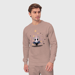 Костюм хлопковый мужской Hollow knight Полый рыцарь, цвет: пыльно-розовый — фото 2