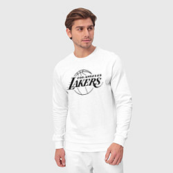 Костюм хлопковый мужской LA LAKERS, цвет: белый — фото 2