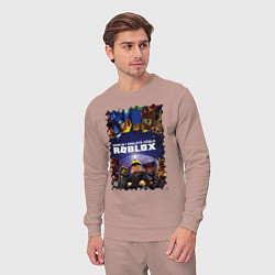 Костюм хлопковый мужской ROBLOX, цвет: пыльно-розовый — фото 2