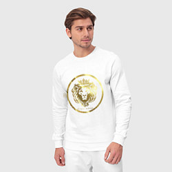 Костюм хлопковый мужской Golden lion, цвет: белый — фото 2