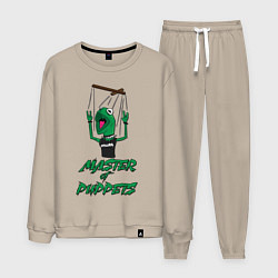 Костюм хлопковый мужской Metallica Master of Puppets, цвет: миндальный