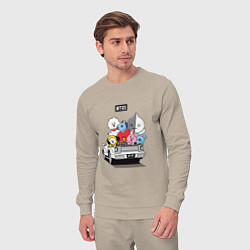 Костюм хлопковый мужской BT21, цвет: миндальный — фото 2