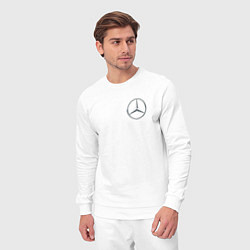Костюм хлопковый мужской MERCEDES-BENZ, цвет: белый — фото 2