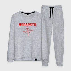 Костюм хлопковый мужской Megadeth, цвет: меланж