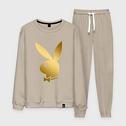 Костюм хлопковый мужской PLAYBOY GOLD, цвет: миндальный