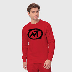 Костюм хлопковый мужской Мумий Тролль Лого, цвет: красный — фото 2