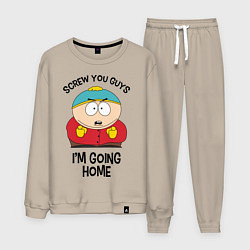 Костюм хлопковый мужской South Park, Эрик Картман, цвет: миндальный
