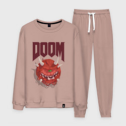 Костюм хлопковый мужской DOOM, цвет: пыльно-розовый