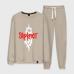 Костюм хлопковый мужской SLIPKNOT, цвет: миндальный