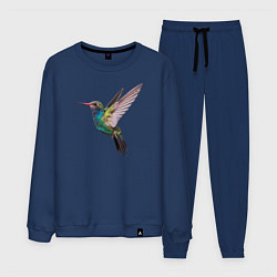 Костюм хлопковый мужской Колибри, цвет: тёмно-синий