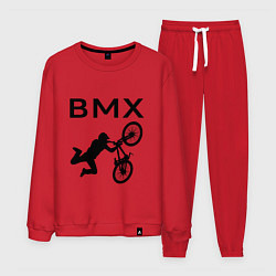 Костюм хлопковый мужской Велоспорт BMX Z, цвет: красный