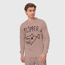 Костюм хлопковый мужской Nirvana Flipper, цвет: пыльно-розовый — фото 2