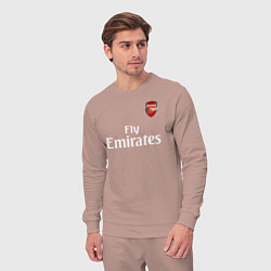 Костюм хлопковый мужской ARSENAL, цвет: пыльно-розовый — фото 2