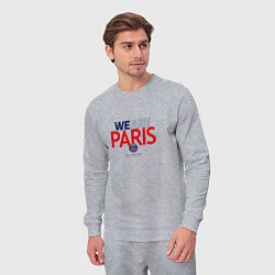 Костюм хлопковый мужской PSG We Are Paris 202223, цвет: меланж — фото 2