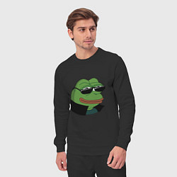 Костюм хлопковый мужской Pepe в очках EZ, цвет: черный — фото 2