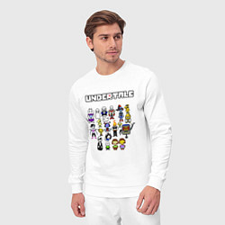 Костюм хлопковый мужской UNDERTALE, цвет: белый — фото 2