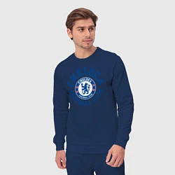 Костюм хлопковый мужской Chelsea FC, цвет: тёмно-синий — фото 2