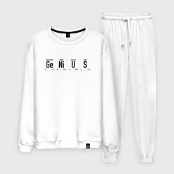 Костюм хлопковый мужской GENIUS, цвет: белый