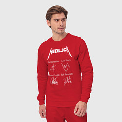 Костюм хлопковый мужской METALLICA АВТОГРАФЫ, цвет: красный — фото 2