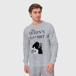 Костюм хлопковый мужской The queens gambit, цвет: меланж — фото 2