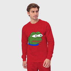 Костюм хлопковый мужской Pepe MonkaS, цвет: красный — фото 2