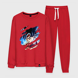 Костюм хлопковый мужской Dragon Ball, цвет: красный