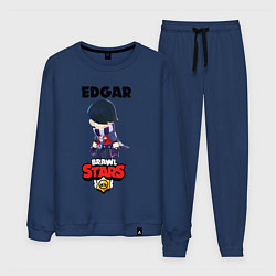 Костюм хлопковый мужской BRAWL STARS EDGAR, цвет: тёмно-синий