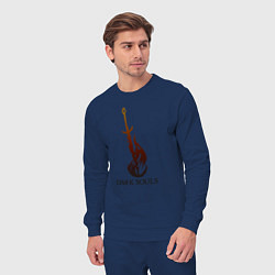 Костюм хлопковый мужской Dark Souls - Bonfire, цвет: тёмно-синий — фото 2