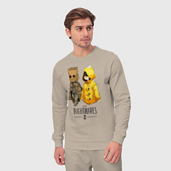 Костюм хлопковый мужской Little Nightmares 2, цвет: миндальный — фото 2