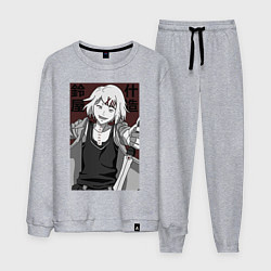 Костюм хлопковый мужской Джузо Сузуя, цвет: меланж