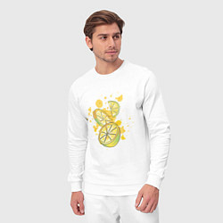 Костюм хлопковый мужской Лимон и Лайм, цвет: белый — фото 2