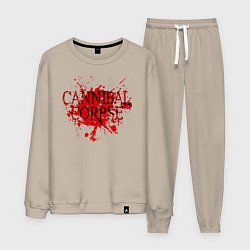 Костюм хлопковый мужской Cannibal Corpse, цвет: миндальный