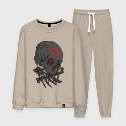Костюм хлопковый мужской Cannibal Corpse Труп Каннибала Z, цвет: миндальный