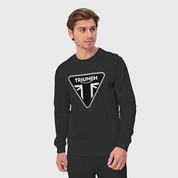 Костюм хлопковый мужской Triumph Мото Лого Z, цвет: черный — фото 2