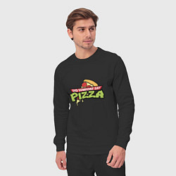 Костюм хлопковый мужской Say Pizza, цвет: черный — фото 2
